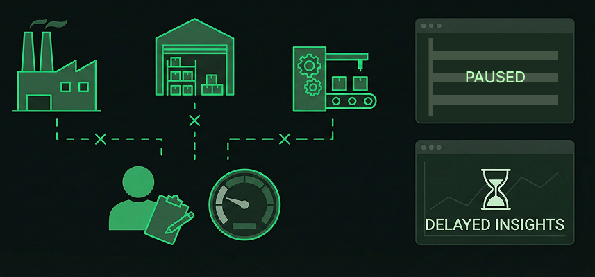 Illustration showing the lack of intelligence in physical operations