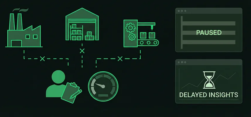 Illustration showing the lack of intelligence in physical operations